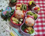 ハート型で簡単ぶうぶうちゃんおにぎり作り方19写真