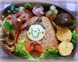 簡単キャラ弁：こいのぼりと金太郎のお弁当作り方8写真
