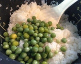 ぷっくり♪豆ご飯 (グリンピースご飯)作り方5写真