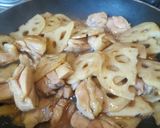 レンコンと鶏もも肉のマヨ炒め作り方4写真