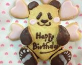 パンダくんのメッセージ入りクッキー作り方13写真