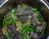 牛肉のすき焼き風炒め作り方4写真