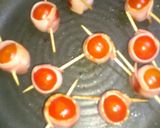 酒の魚♪プチトマト&ベーコン焼き作り方5写真