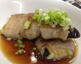 簡単ナス肉巻き♪ポンズねぎ風作り方5写真