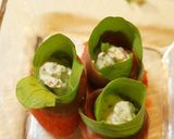 サーモンと濃厚ヨーグルトの✿一口前菜作り方4写真