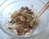 焼きネギ＆焼き椎茸のクリーミーな白和え✿作り方6写真