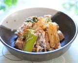 焼きネギ＆焼き椎茸のクリーミーな白和え✿作り方7写真