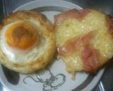 洗い物なし!!目玉焼きベーコンバーガー♪作り方7写真