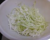 キャベツの巣ごもり卵お好み焼き風作り方1写真