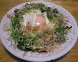 キャベツの巣ごもり卵お好み焼き風作り方5写真