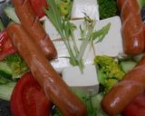 豆腐・ソーセージ・水菜味ぽん入りサラダ作り方16写真