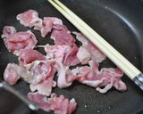 豚肉とつきこんにゃくの簡単チャプチェ風作り方3写真
