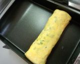 ほうれん草の茎で卵焼き☆作り方5写真