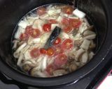 炊飯器で★きのこトマトのバター醤油ピラフ作り方4写真