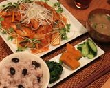 フライパン一つで揚げない鯖の甘酢あんかけ作り方6写真