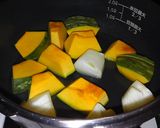 簡単豆乳ふんわり食べるパンプキンスープ♬作り方1写真