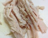 ほぐし鶏の彩りサラダサウザンソース仕立て作り方1写真