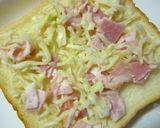 切り干し大根×ベーコンの和トースト作り方4写真