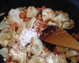キャベツと鮭フレークの簡単クリームパスタ作り方4写真