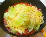キャベツとツナのトマトパスタ作り方5写真