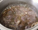 牛ほほ肉の赤ワイン煮~韓国風作り方5写真