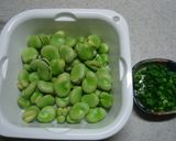 空豆のネギ炒め作り方1写真