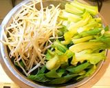 チンゲンサイとモヤシのオイスターソース煮作り方1写真