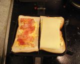 ホットサンド【タルタルベーコンチーズ】作り方3写真