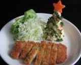 ★ミニクリスマスツリー☆ポテトサラダ★作り方4写真