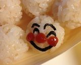 キャラ弁に〜簡単たこ焼き風アンパンマン作り方4写真