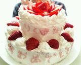 イチゴたっぷりデコレーションケーキ作り方7写真