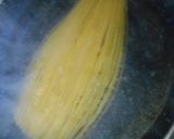 ひきわり納豆となめ茸のパスタ・玉子のせ作り方2写真
