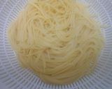 ひきわり納豆となめ茸のパスタ・玉子のせ作り方4写真