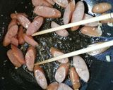 簡単 ☆春キャベツとソーセージのパスタ作り方1写真