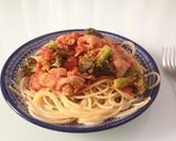 豚肉とブロッコリーのトマトソースパスタ作り方5写真