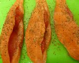 サーモンのトマトはさみ揚げ♪作り方2写真
