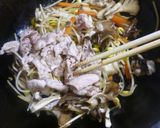 豆もやしと豚肉の黒酢あんかけ作り方9写真