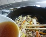 豆もやしと豚肉の黒酢あんかけ作り方10写真