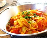 ■ベーコンと春キャベツのトマト煮込み■作り方5写真