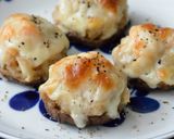 椎茸の海老シュウマイ詰め✽チーズ包み焼き作り方6写真