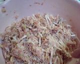 ひき肉とザーサイの蒸し物作り方2写真
