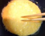 挽肉入りトマトソースのオムレツ作り方6写真