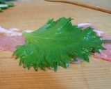 豚の梅オクラ巻作り方1写真