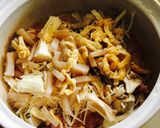 お焦げ付き♪　土鍋で　かやくご飯作り方3写真