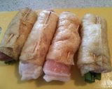 豚ロースとわけぎの油揚げ巻き、の蒸し焼き作り方3写真