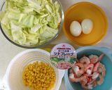 春キャベツ×えび×卵★デリ風マヨサラダ作り方2写真