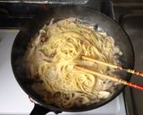 簡単♫きのこと豆乳のクリーミーパスタ作り方6写真