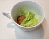 ワンランクup✿レタスの味噌汁作り方2写真