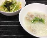 鶏と生姜のお粥作り方3写真