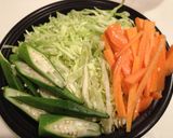 ダノンヨーグルトで食べる温野菜サラダ作り方1写真
